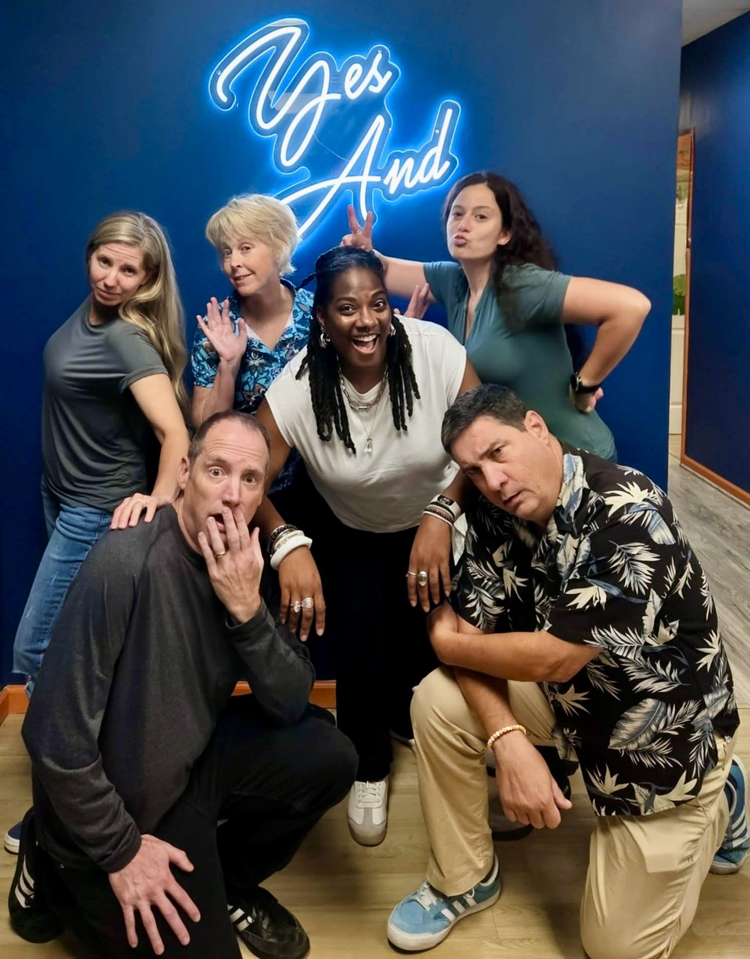 New friends at Third Space Improv