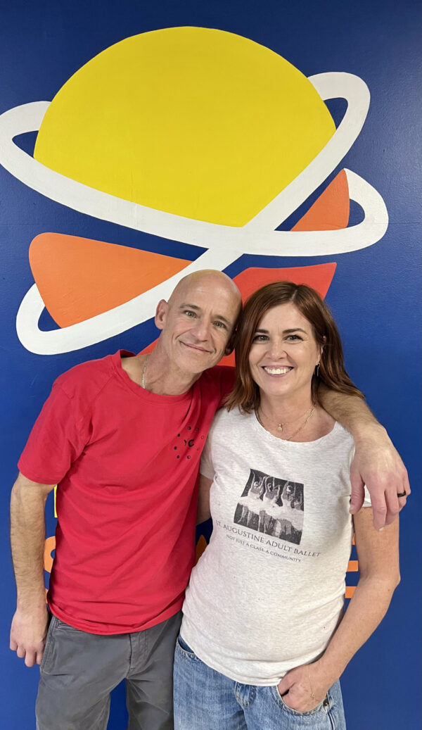 An improv couple at Third Space Improv